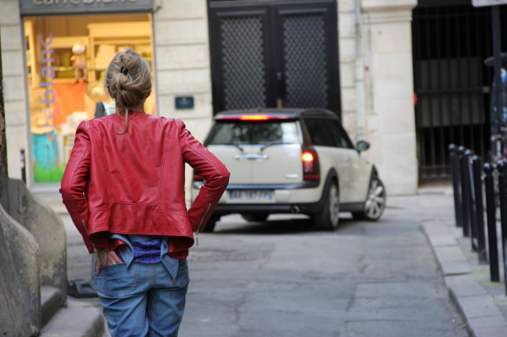 Cuir Rouge et jeans Boyfriend