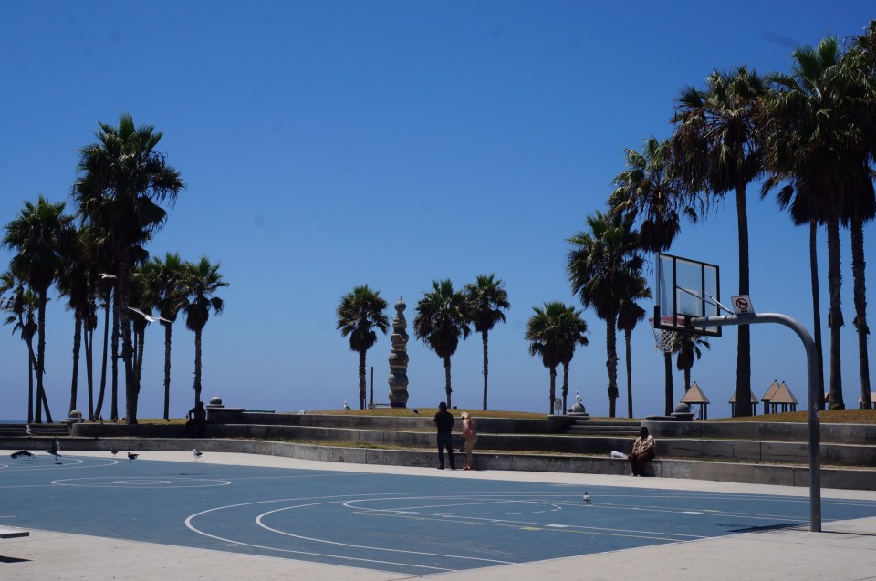Venice Beach terrain de basket 