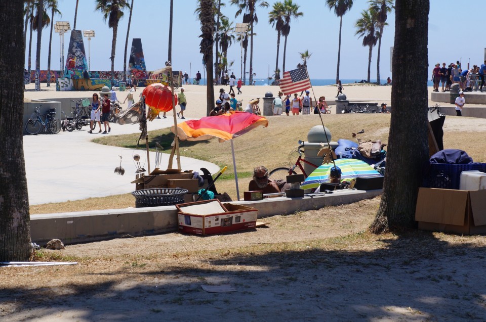 Homeless Venice beach