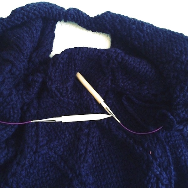 DIY tricot poncho