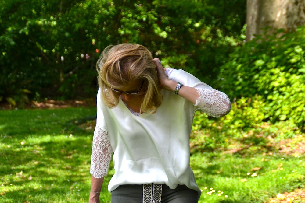 BLOUSE SOIE ET DENTELLE DE CALAIS