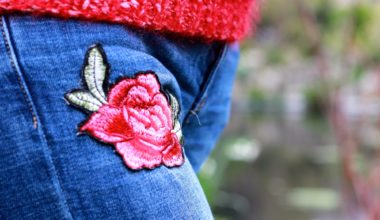 JEANS BRODERIES FLEURS