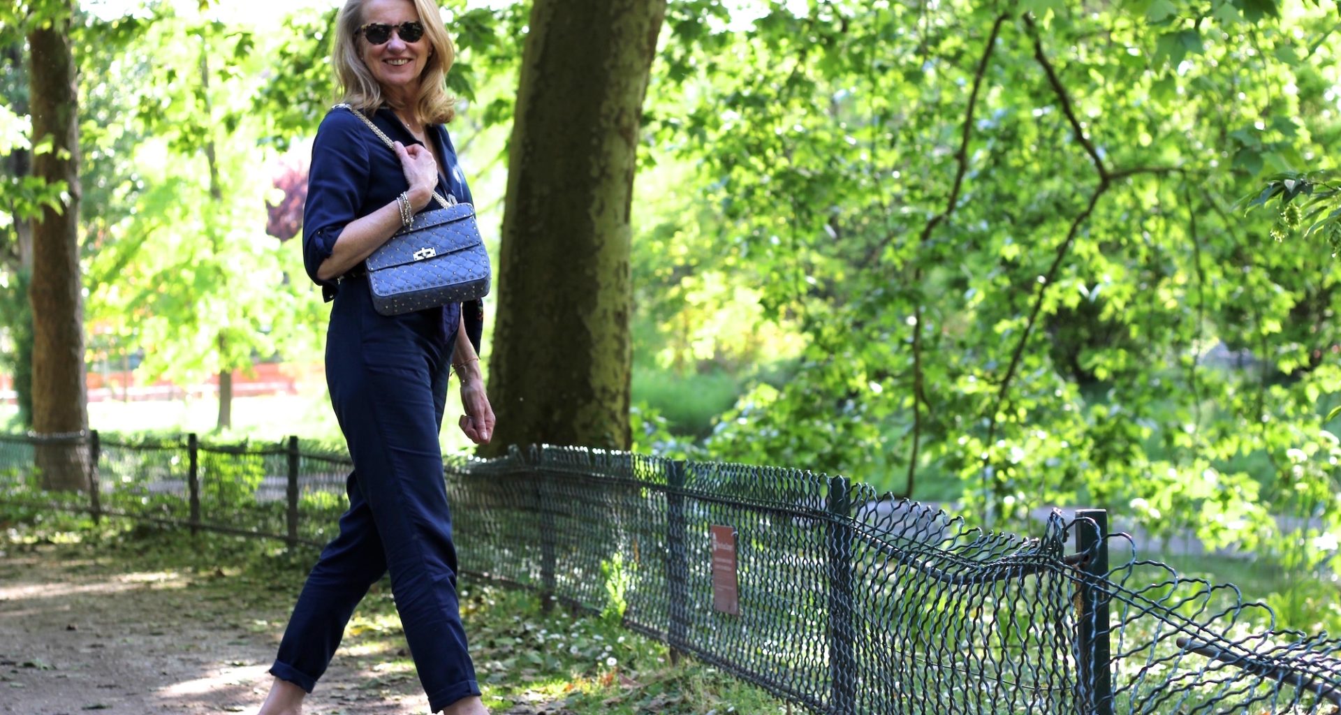 NAVY BLUE JUMPSUIT