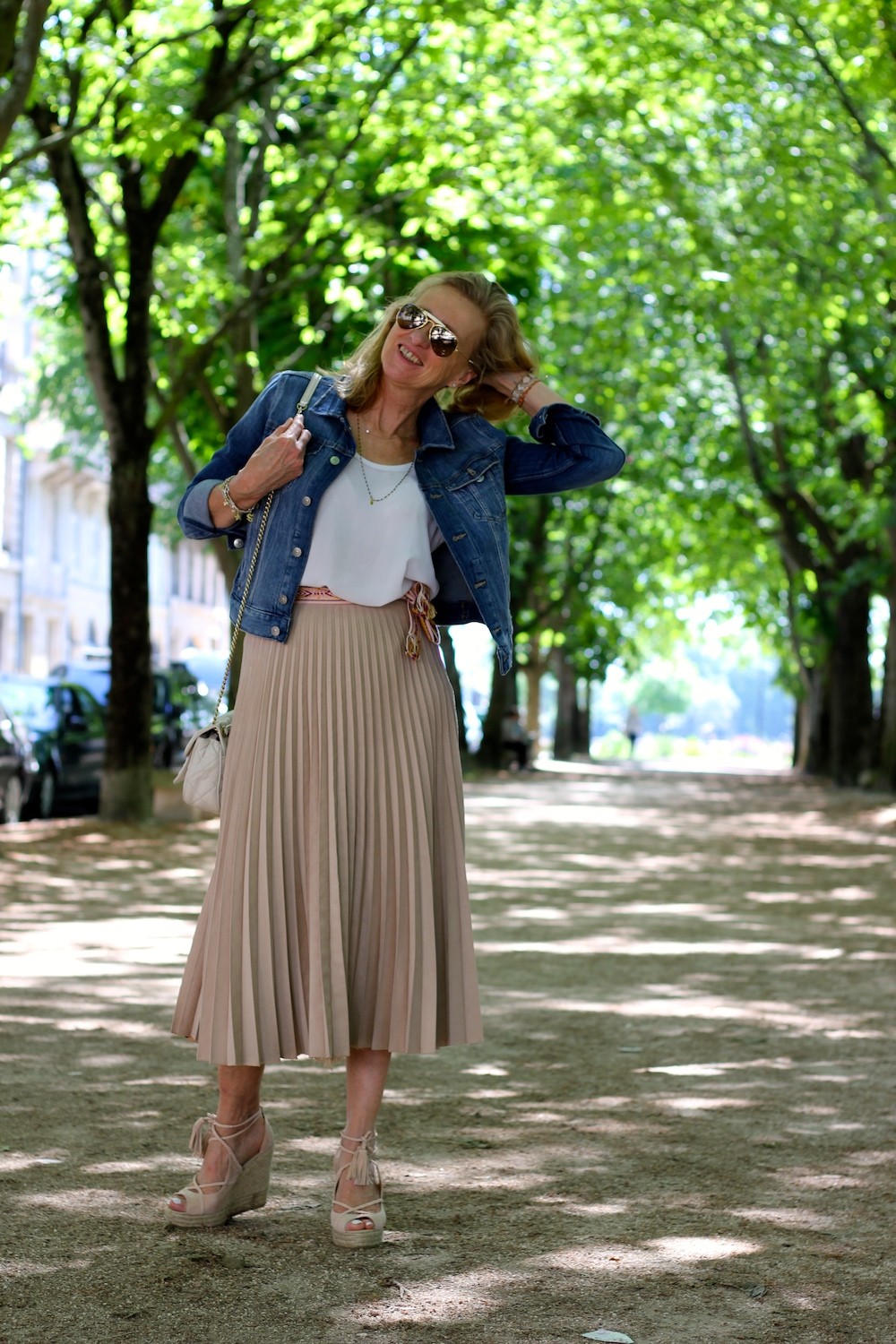 Jupe plissée dorée zara hotsell